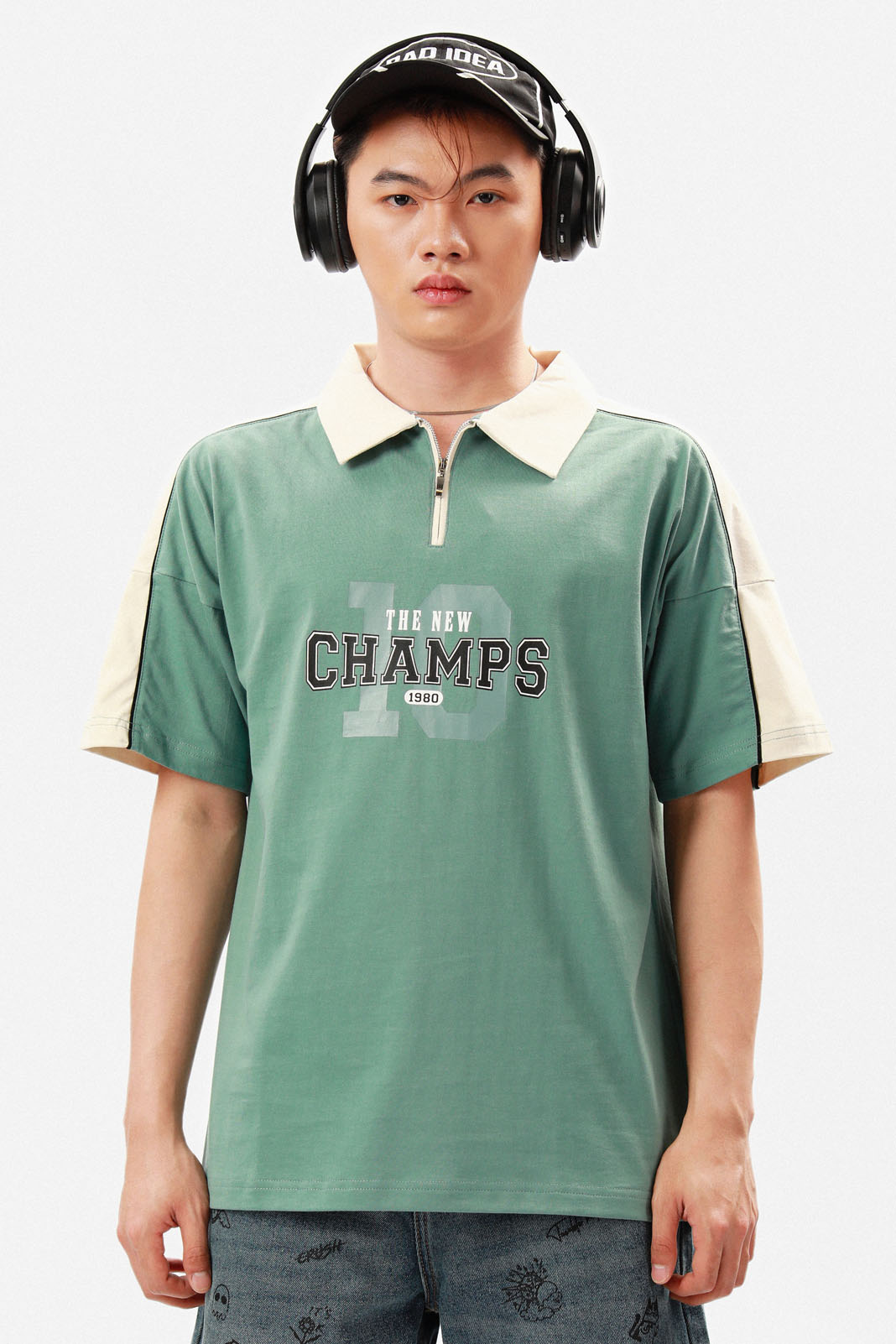 Tシャツ・カットソー HUECLOSET Big Pocket Check Collar Polo T-Shirt 25KERO370 Polo Shirt With Zipper | TEN11